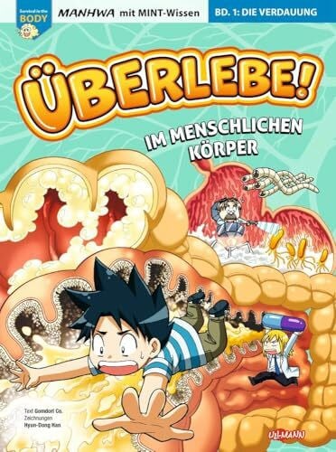 Überlebe! Im menschlichen Körper (Band 1 von 3) サバイバル: Manga mit MINT-Wissen - Survival in the Body für Kinder ab 8 Jahren