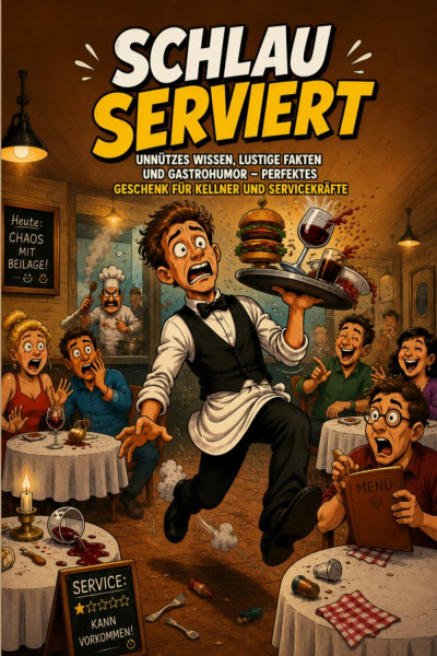 Schlau serviert - Unnützes Wissen, lustige Fakten und Gastrohumor: Geschenk für Kellner, Köche, Bedienung und Servicekräfte | Lustiges Gastro Buch für ... und Kneipe | Bedienung Barkeeper - 2. Auflage
