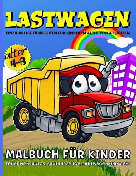 Lastwagen Malbuch Für Kinder