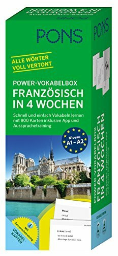 PONS Power-Vokabelbox Französisch - Schnell und einfach Vokabeln lernen mit 800 Karten inklusi...