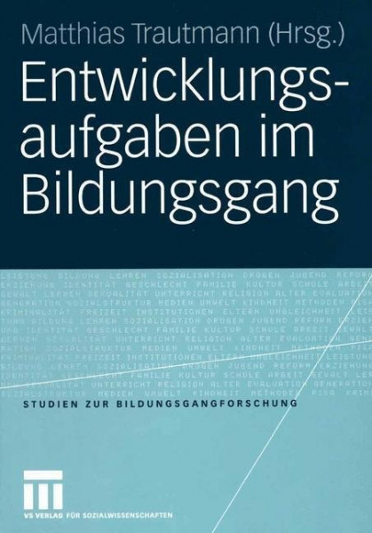 Entwicklungsaufgaben im Bildungsgang