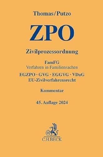 Zivilprozessordnung: FamFG Verfahren in Familiensachen, EGZPO, GVG, EGGVG, VDuG, EU-Zivilverfahrensrecht (Gelbe Erläuterungsbücher)