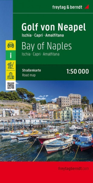 Golf von Neapel - Ischia - Capri - Amalfitana 1 : 50 000 Autokarte