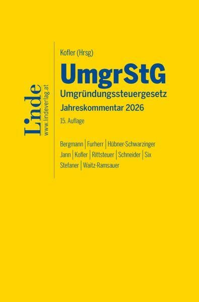 UmgrStG | Umgründungssteuergesetz 2026: Jahreskommentar