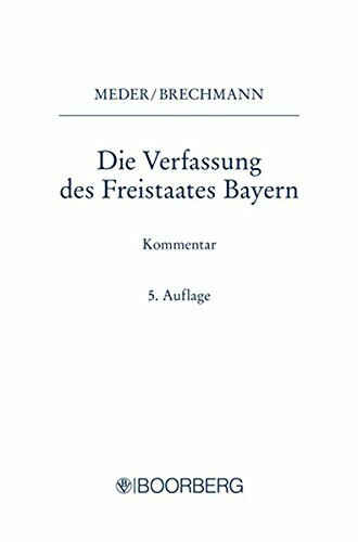 Die Verfassung des Freistaates Bayern: Kommentar