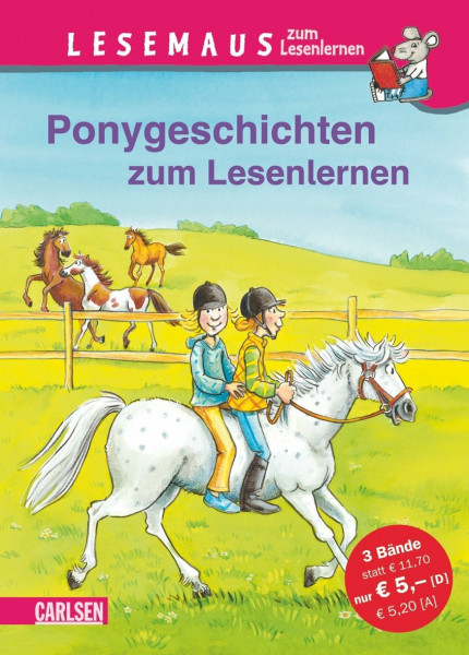 LESEMAUS zum Lesenlernen Sammelbände: Ponygeschichten zum Lesenlernen: Einfache Geschichten zum Selberlesen – Lesen üben und vertiefen