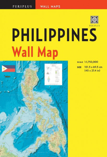 Philippines Wall Map Second Edition: Scale: 1:1,750,000; Unfolds to 40 X 27.5 Inches (101.5 X 70 CM)