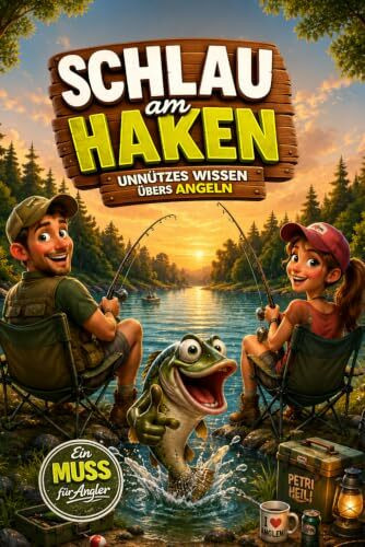 Schlau am Haken - Unnützes Wissen übers Angeln - See Edition: Unnützes Wissen über Angeln für Angler, Petrijünger, Angelvereine, Hobbyfischer, ... Naturfans - Geschenk Geburtstag Anglerwissen