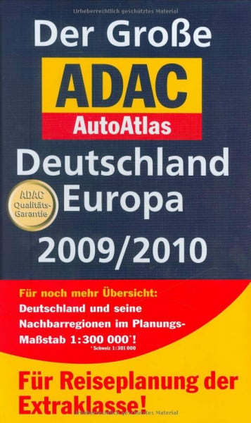 Der Große ADAC AutoAtlas Deutschland /Europa 2009 /2010