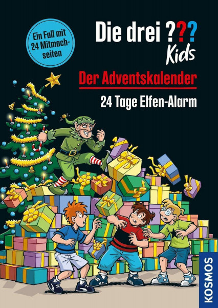 Die drei ??? Kids, Der Adventskalender: 24 Tage Elfen-Alarm. Extra: Stickerbogen