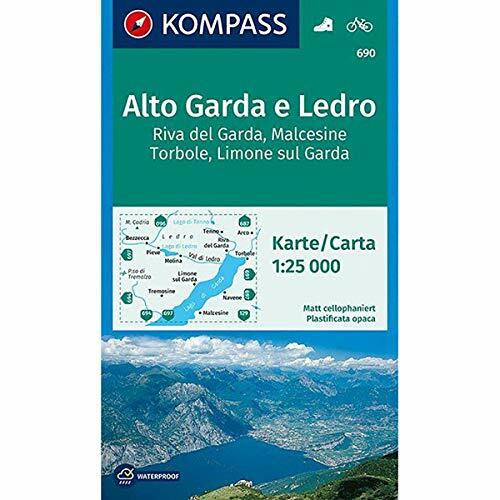 Alto Garda e Ledro: Riva del Garda, Malcesine, Torbole, Limone. Escursioni / Bike. Wandern / Rad. GPS-genau. 1:25.000