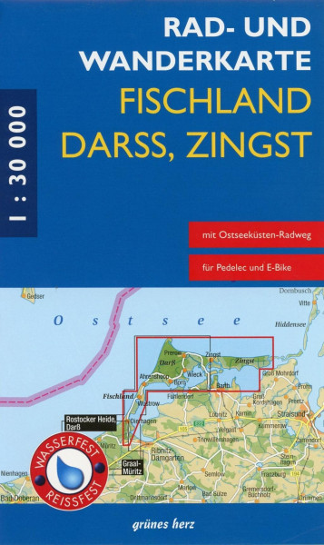 Fischland / Darß / Zingst 1 : 30 000 Rad- und Wanderkarte