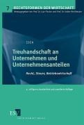Treuhandschaft an Unternehmen und Unternehmensanteilen