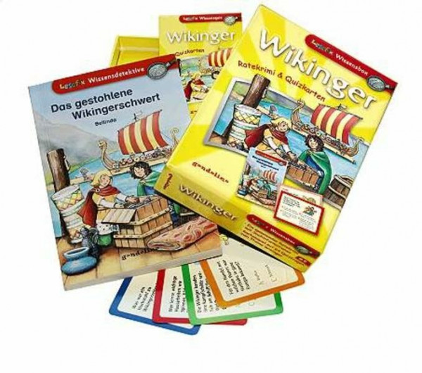 Wikinger: Ratekrimi & Quizkarten (Lesefix Wissensbox)