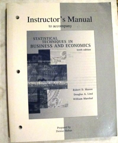 Statistical Techniques in Business and Economics Statistical Techniques in Business and Economics