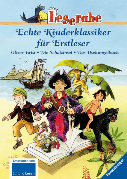 Echte Kinderklassiker für Erstleser, Band 1: Oliver Twist - Die Schatzinsel - Das Dschungelbuch (Leserabe - Sonderausgaben)