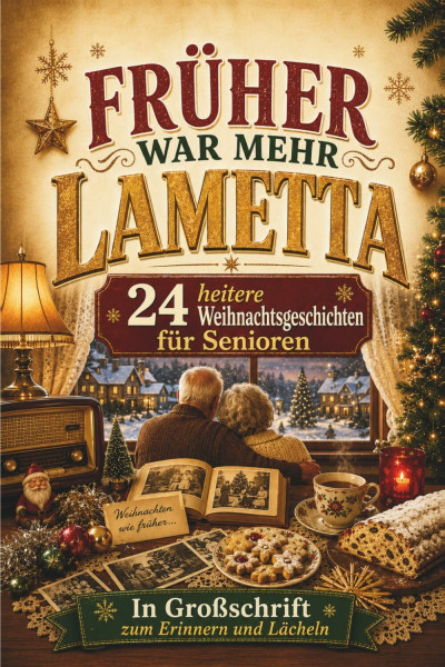Früher war mehr Lametta – 24 heitere Weihnachtsgeschichten für Senioren in Großschrift zum Erinnern und Lächeln: Das perfekte Geschenk für Oma und Opa