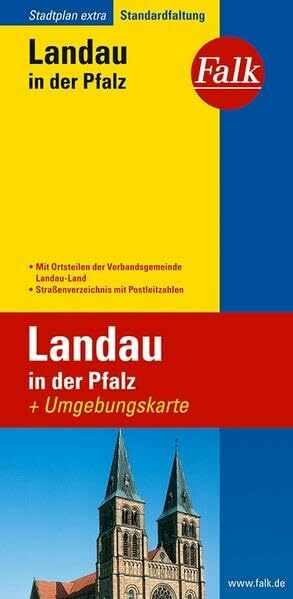 Falk Stadtplan Extra Standardfaltung Landau in der Pfalz