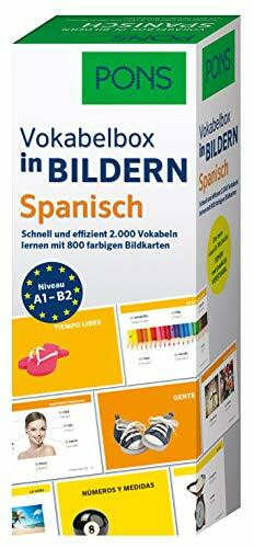 PONS Vokabelbox in Bildern Spanisch: Schnell & effizient Vokabeln lernen mit 2.000 Wörter auf 800 farbigen Bildkarten: Schnell und effizient 2.000 Vokabeln lernen mit 800 farbigen Bildkarten