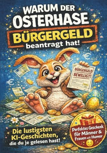 Warum der Osterhase Bürgergeld beantragt hat: Die lustigsten KI-Geschichten, die du je gelesen hast I Lustige Geschenke für Männer, Frauen und alle mit Humor
