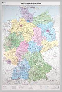 Poster Verwaltungskarte Deutschland 1 : 750 000