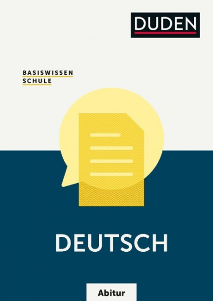 Basiswissen Schule  Deutsch Abitur