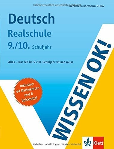 Wissen ok! Deutsch 9./10. Klasse Realschule