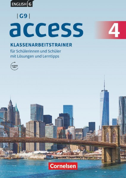 English G Access - G9 - Band 4: 8. Schuljahr - Klassenarbeitstrainer mit Audios und Lösungen online