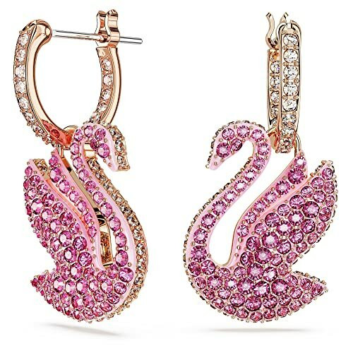 Swarovski Iconic Swan Anhänger, Schwan, Beiger, Rhodiniert