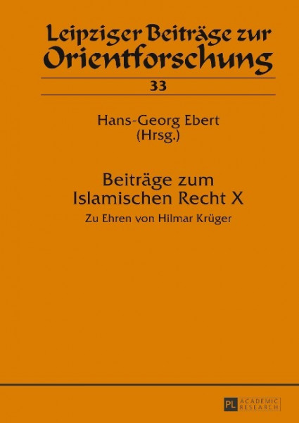 Beiträge zum Islamischen Recht X