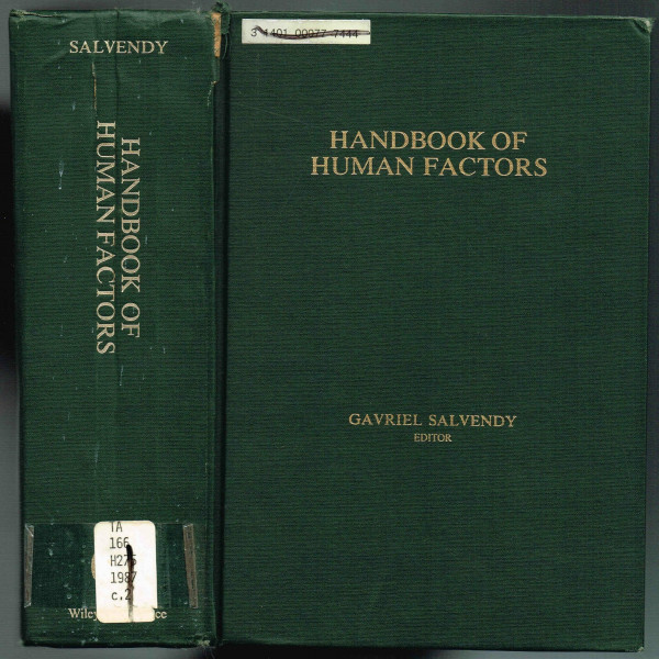Handbook of Human Factors