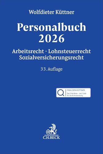 Personalbuch 2026 Chat-Book: Arbeitsrecht, Lohnsteuerrecht, Sozialversicherungsrecht - Buch inkl. KI-Anwendung FRAG DEN KÜTTNER