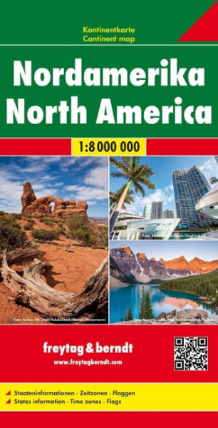 Nordamerika, Kontinentkarte 1:8 000 000