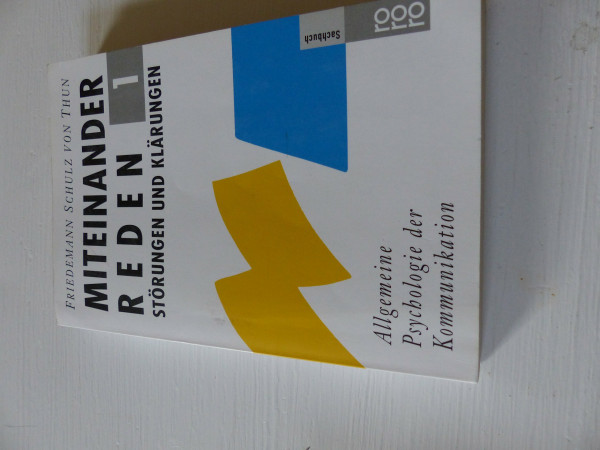 Miteinander reden, Band 1: Störungen und Klärungen