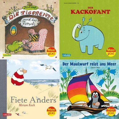 Maxi-Pixi-Serie Nr. 52: 4er Bundle: Berühmte Tiere