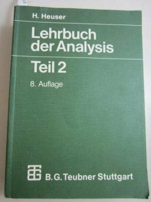 Lehrbuch der Analysis