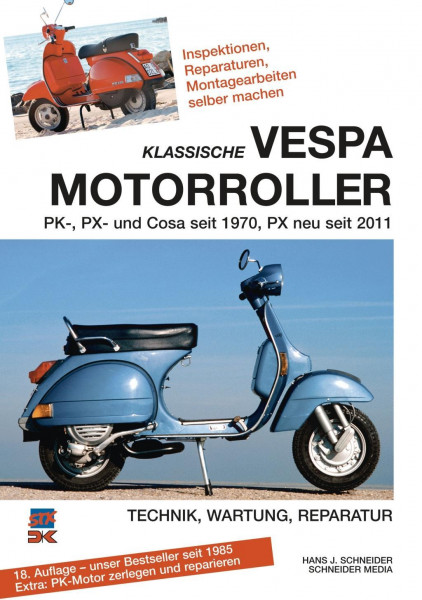 Klassische Vespa Motorroller