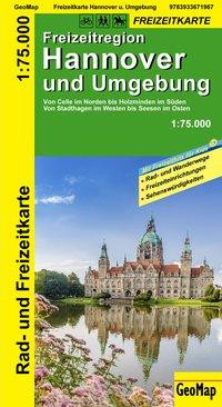 Hannover und Umgebung Rad- und Freizeitkarte 1 : 75 000