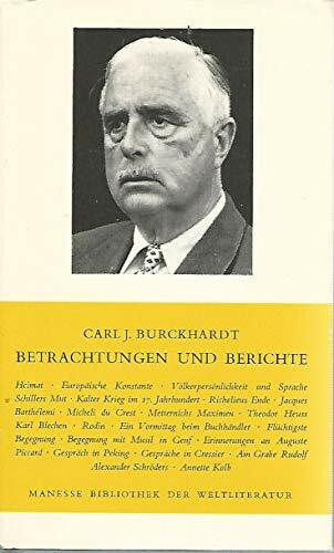 Betrachtungen und Berichte