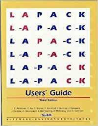 Lapack Users' Guide (Software, Environments and Tools, 9)