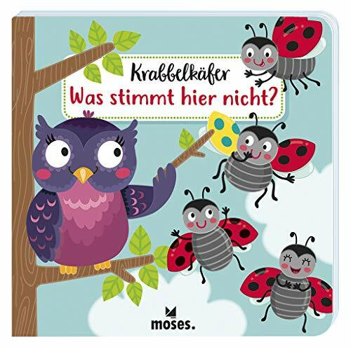 Krabbelkäfer - Was stimmt hier nicht? | Pappbilderbuch für Kinder ab 2 Jahren | Unterschiede finden