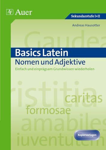 Basics Latein: Nomen und Adjektive: Einfach und einprägsam Grundwissen wiederholen (5. bis 13. Klasse)