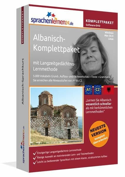 Sprachenlernen24.de Albanisch-Komplettpaket (Sprachkurs): DVD-ROM für Windows/Linux/Mac OS X inkl. integrierter Sprachausgabe mit über 5700 ... über 5700 Audio-Vokabeln und Redewendungen