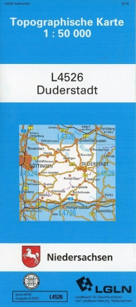 Duderstadt 1 : 50 000. (TK 4526/N)