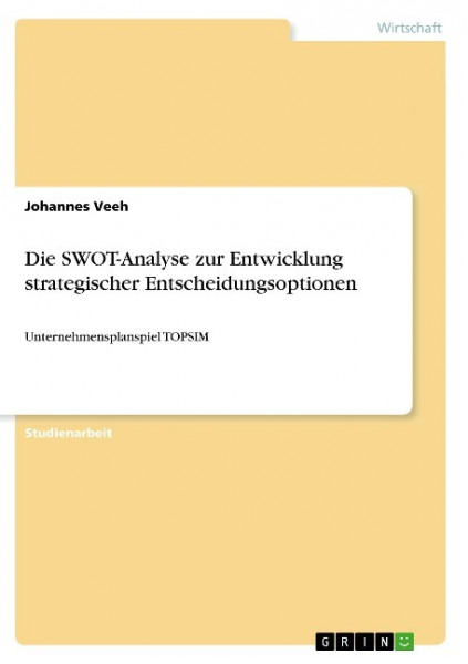 Die SWOT-Analyse zur Entwicklung strategischer Entscheidungsoptionen