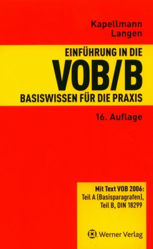 Einführung in die VOB/B