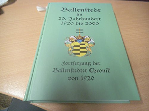 Ballenstedt im 20. Jahrhundert: 1920-2000