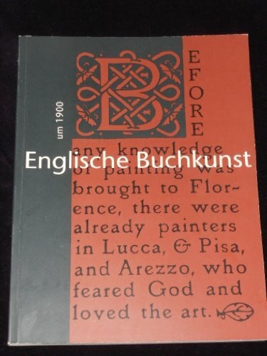 ENGLISCHE BUCHKUNST UM 1900.Bearbeitet v. Michaela braesel.