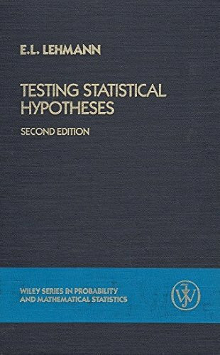 Testing Statistical Hypotheses (Probability & Mathematical Statistics S.)
