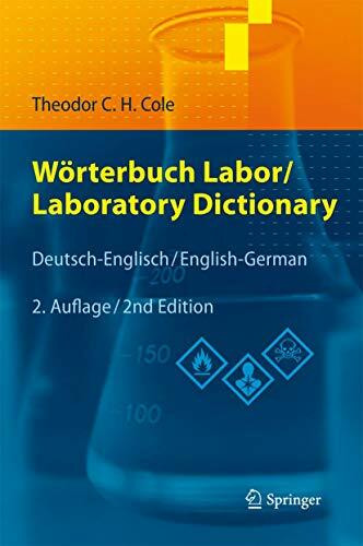 Wörterbuch Labor / Laboratory Dictionary: Deutsch/Englisch - English/German